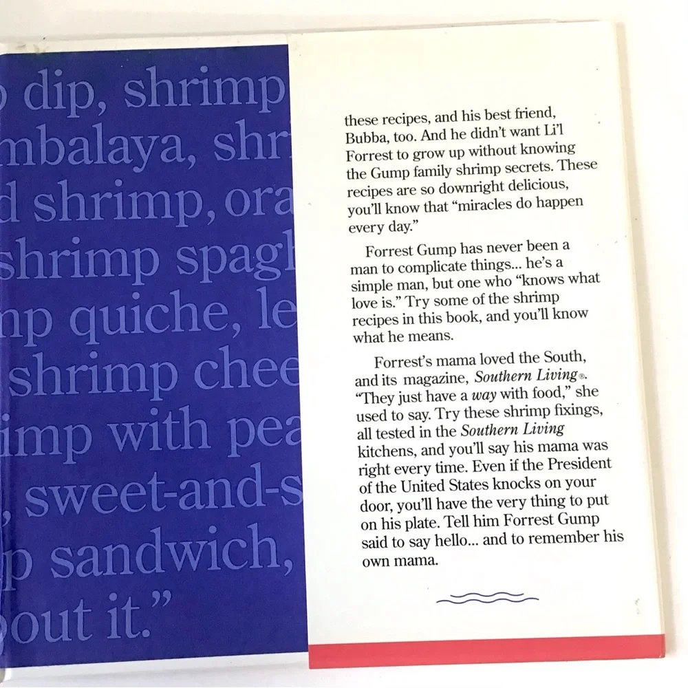 The Bubba Gump Shrimp Co Cookbook Recipes & Reflections Forrest Gump Hardcover